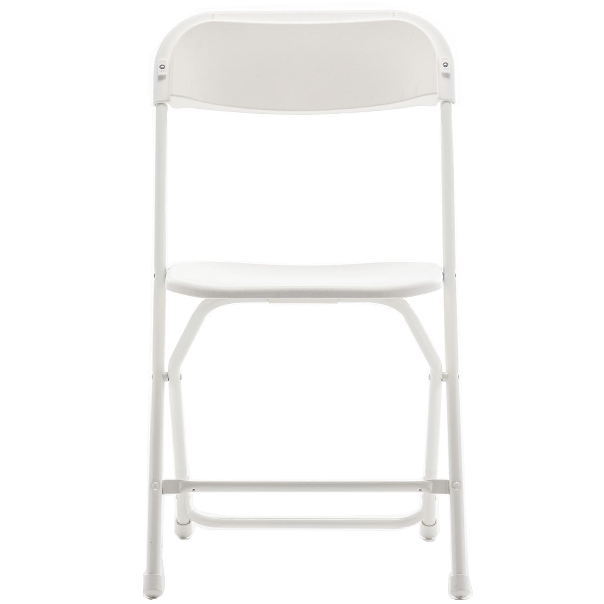 BTEXPERT Set of 20 Pack, Indoor Outdoor White Plastic Folding Chairs Stacking Steel Frame Commercial 650LB Weight Capacity Seating Home Garden Wedding Event Party Picnic Dining Church School Portable