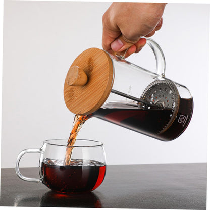 Ciieeo Espresso Coffee Cup, Glass Press Kettle, Cold Brew Coffee Pot, Borosilicate Coffee Pot for Travel