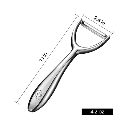 Vegetable Peeler, Premium Stainless Steel Potato Peeler, High Tensile Ultra Sharp Blade Fruit and Food Slicer, Y Shaped with Ergonomic Non-Slip Handle, Dishwasher Safe with 5 Years Warranty