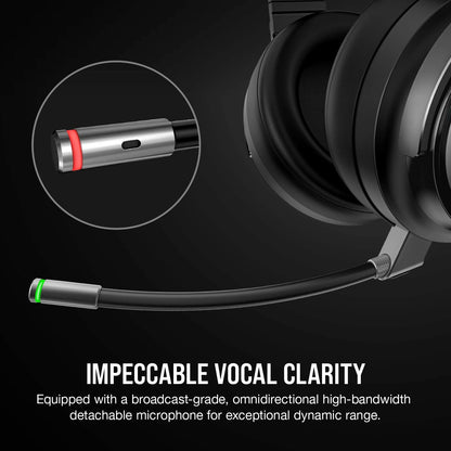 Corsair Virtuoso RGB Wireless Gaming Headset - High-Fidelity 7.1 Surround Sound w/Broadcast Quality Microphone - Memory Foam Earcups - 20 Hour Battery Life - Works with PC, PS5, PS4 – Carbon, Premium