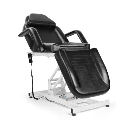 Beautymega Black Electric Beauty Bed Spa Styling Salon Beauty Chairs Massage Hydraulic Pump Cutting Chairs Reclining All Purpose Tattoo Equipment