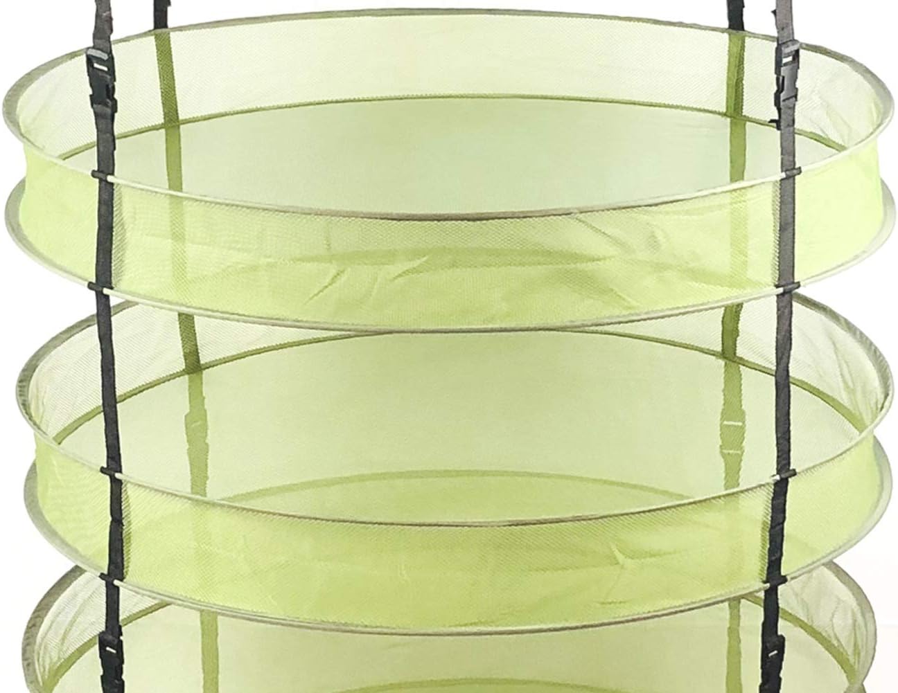2 (2 HORTIPOTS Hanging Drying Racks FT Mesh Herb Dryer for Herbs and Clothes FT Diameter, Green)