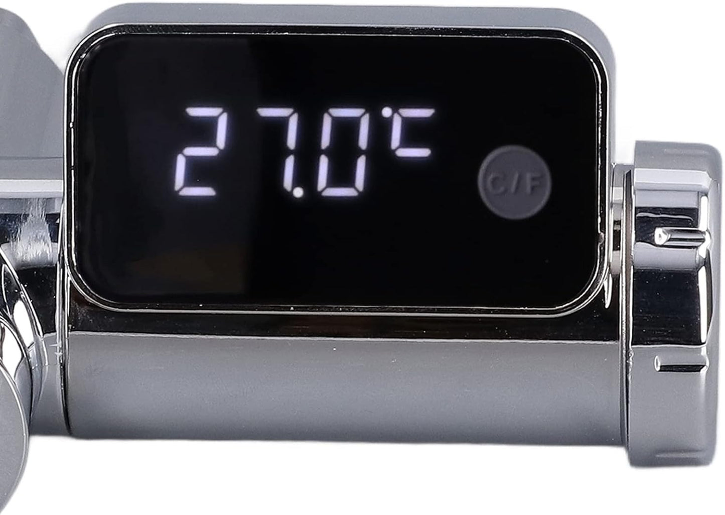 Fdit Instant-Read Shower Thermometer for Kids & Adults, G1/2 Faucet Thermometer with LED Digital Display for Home