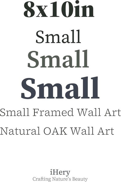 iHery Coastal Cowgirl Wall Art Decor - Trendy 8x10in Canvas in Natural Oak Wood | Retro Bedroom Accent