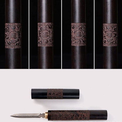 haowei 1Pcs Stainless Steel with Wooden Handle Puer Puerh Tea Knife Needle Ice Pick Tea Cake Pick Tool for Breaking Prying Brick for Kitchen Bars Bartender