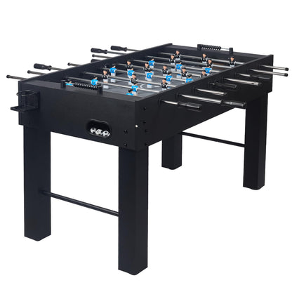 IKAYVOTO 54 Inch Full Size Regulation Foosball Table | Competition Sized Arcade Soccer Game Table for Home, Office or Game Room - Includes 4 Balls, 2 Cup Holders