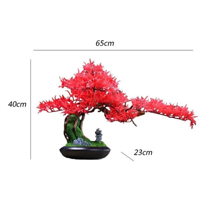 UHRLGHS Artificial Bonsai Tree Entrance Cabinet Decorations Office Landscaping Hotel Wood Root Carving Chinese Light Luxury Simulation Tree Ornaments Artificial Bonsai Tree