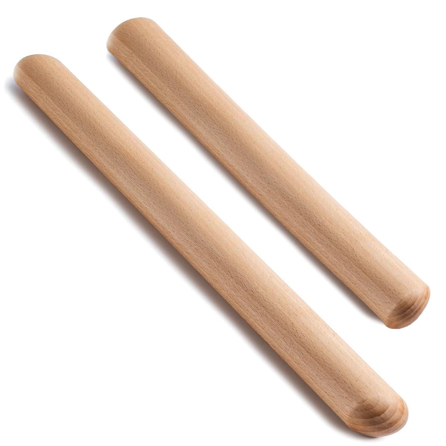 French Rolling Pin Set - Natural Wooden Rolling Pins, Classic Wooden Dough Roller for for Fondant,Pizza, Pie, Pasta, Bread, Pastry, Essential Kitchen Utensil,(8inch, 15.7inch)
