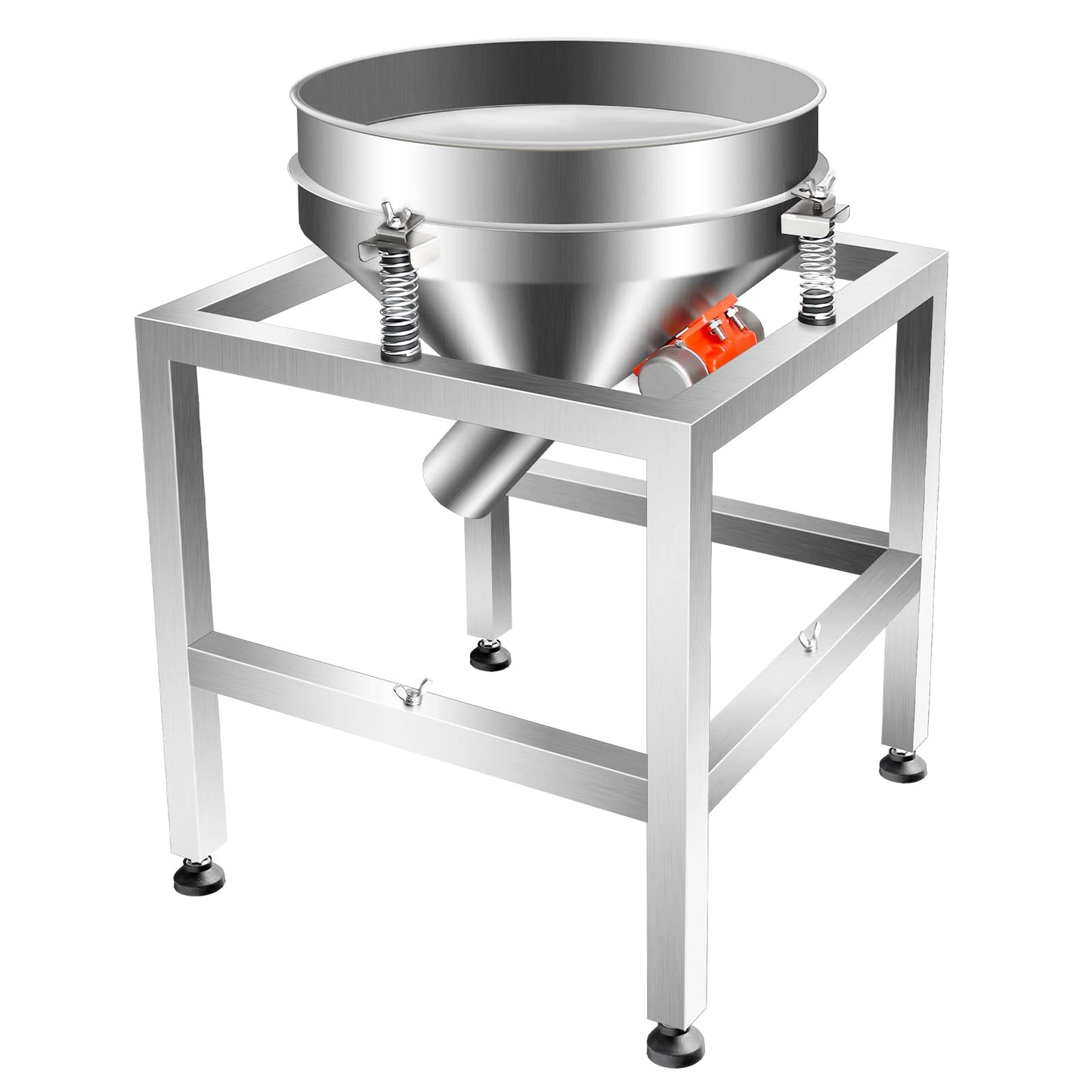 Commercial Automatic Electric Sifter Shaker Machine,Vibrating Flour Sifter with 19.6" 40&100Mesh Sieve Screen for Baking Powder Grain Particles Food Industrial Processing