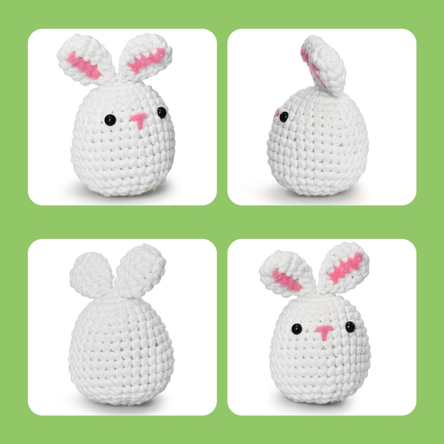 Zepiany Crochet Kit for Beginners, Crochet Kit for Adults Easy Arts Crochet Animals Crafts, Knitting Kit Crochet Kits Women Men with Step-by-Step Video Guides Crochet Gifts, Penguin Bee Bunny