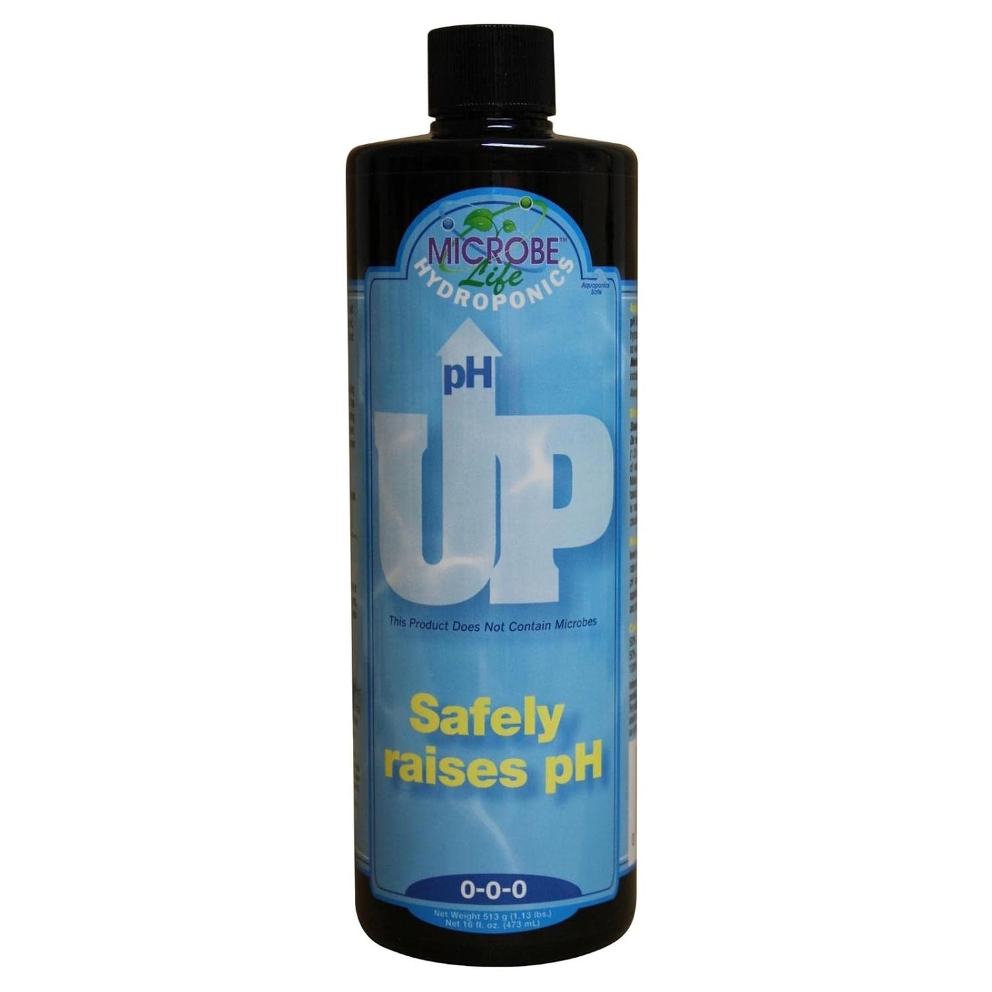 16 Microbe Life Hydroponics pH Up pH Control Liquid, Premium Buffering for pH Stability, Increases pH Levels, Use