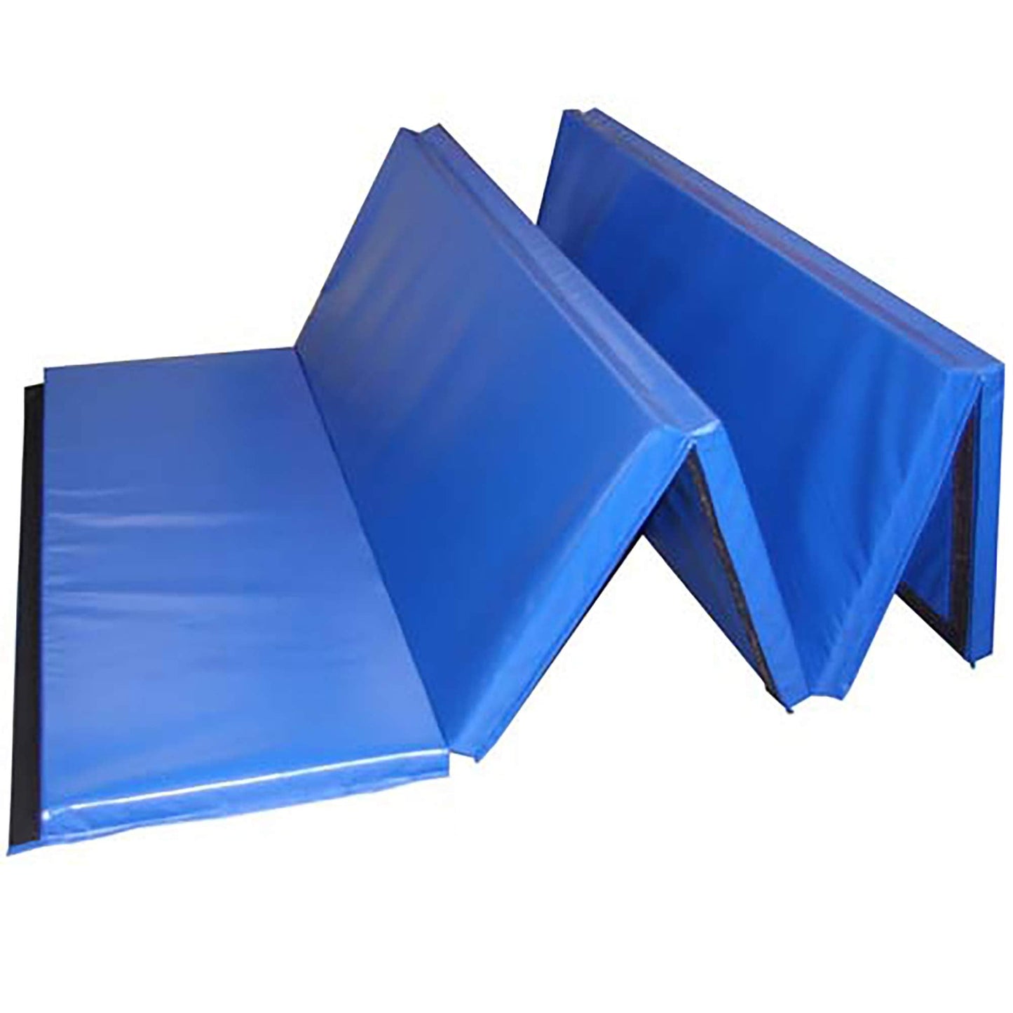 Greatmats Gym Mats 4x10 Ft x 2 Inch, Folding Gymnastics Tumbling and Cheerleading Mat, (Blue)