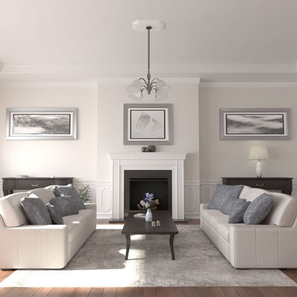 25 1/4"W x 17 1/4"H x 1 3/4"P Felix Ceiling Medallion