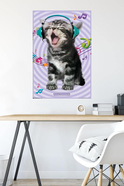 Trends International Keith Kimberlin - Kitten - Singing Wall Poster, 22.375" x 34", Unframed Version
