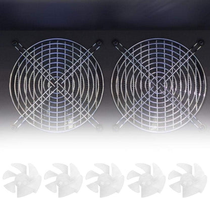 10Pcs Mini Plastic Fan Blades, Small Power Hair Dryer Fan Leaves Motor Accessories Replacement