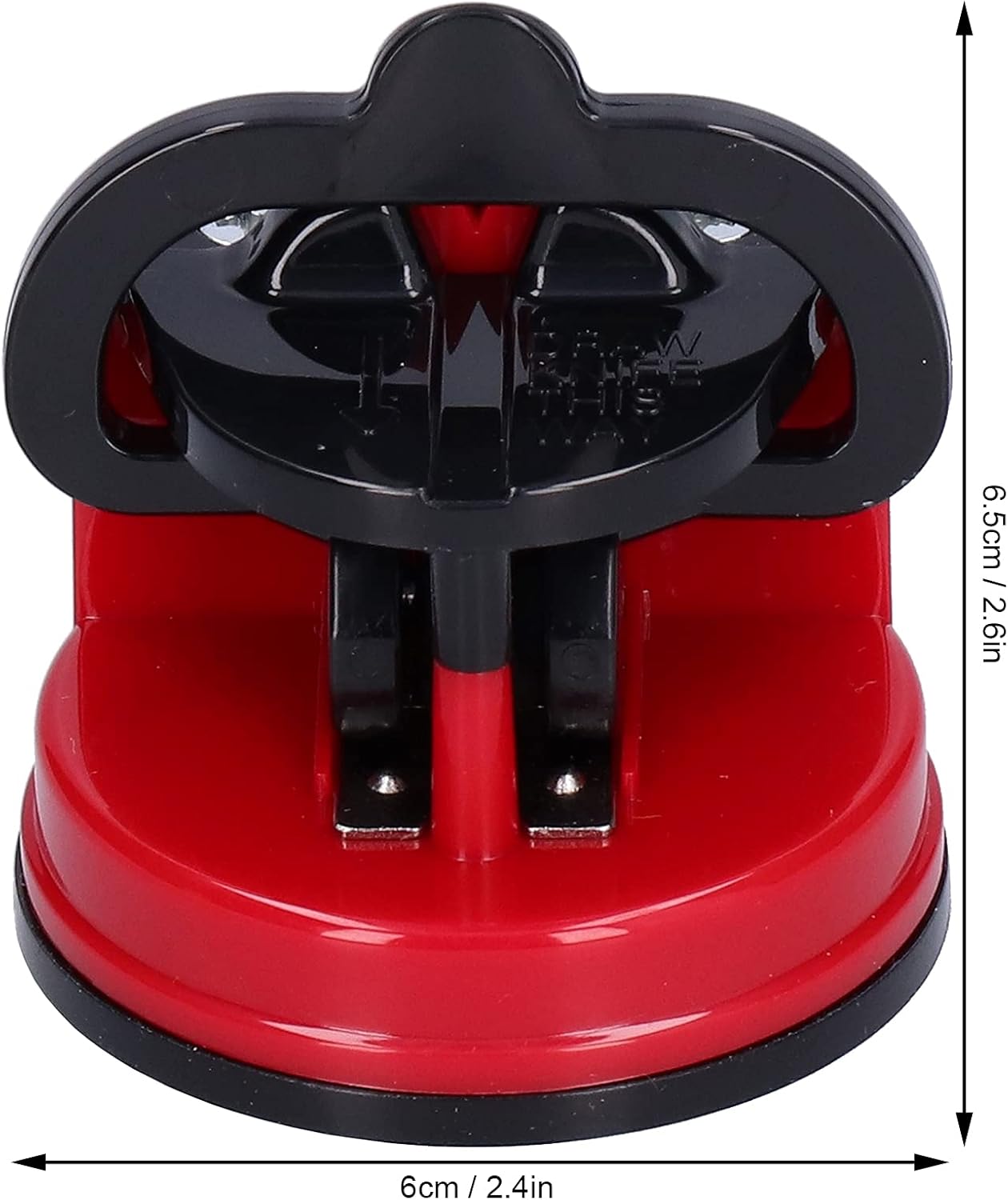 Knife Sharpening Tool, Manual Small High Hardness Countertop Sharpener with Suction Cup for Knife and Scissor