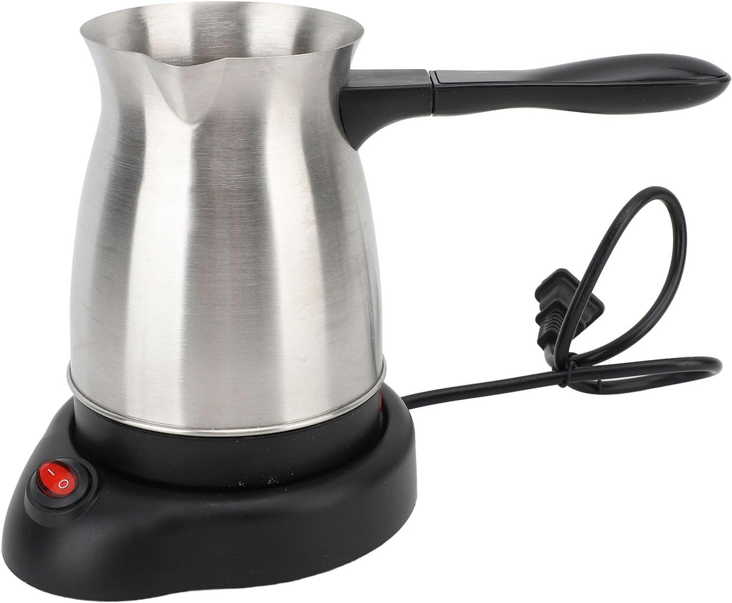 Electric Turkish Coffee Maker, 600ml, 600W Dual Pot with Anti-Scald Handle for Home Travel