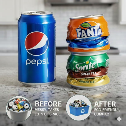 Stanz (TM) 12oz 16oz Wall Mounted Aluminum Can Crusher Beer Soda Cans Smasher Eco-Friendly Recycling Tool with Mounting Screws for Home
