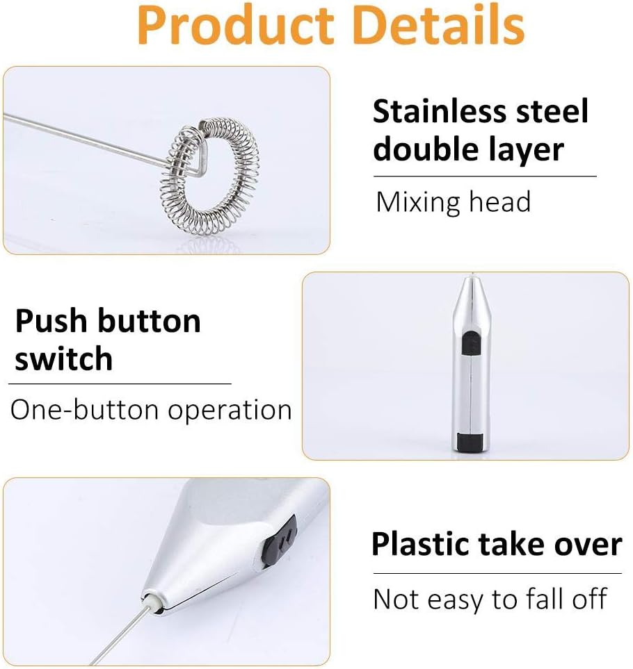 Electric Milk Frother, Egg Beater Hand Mixer, Electric Household Kitchen Cooking Tool