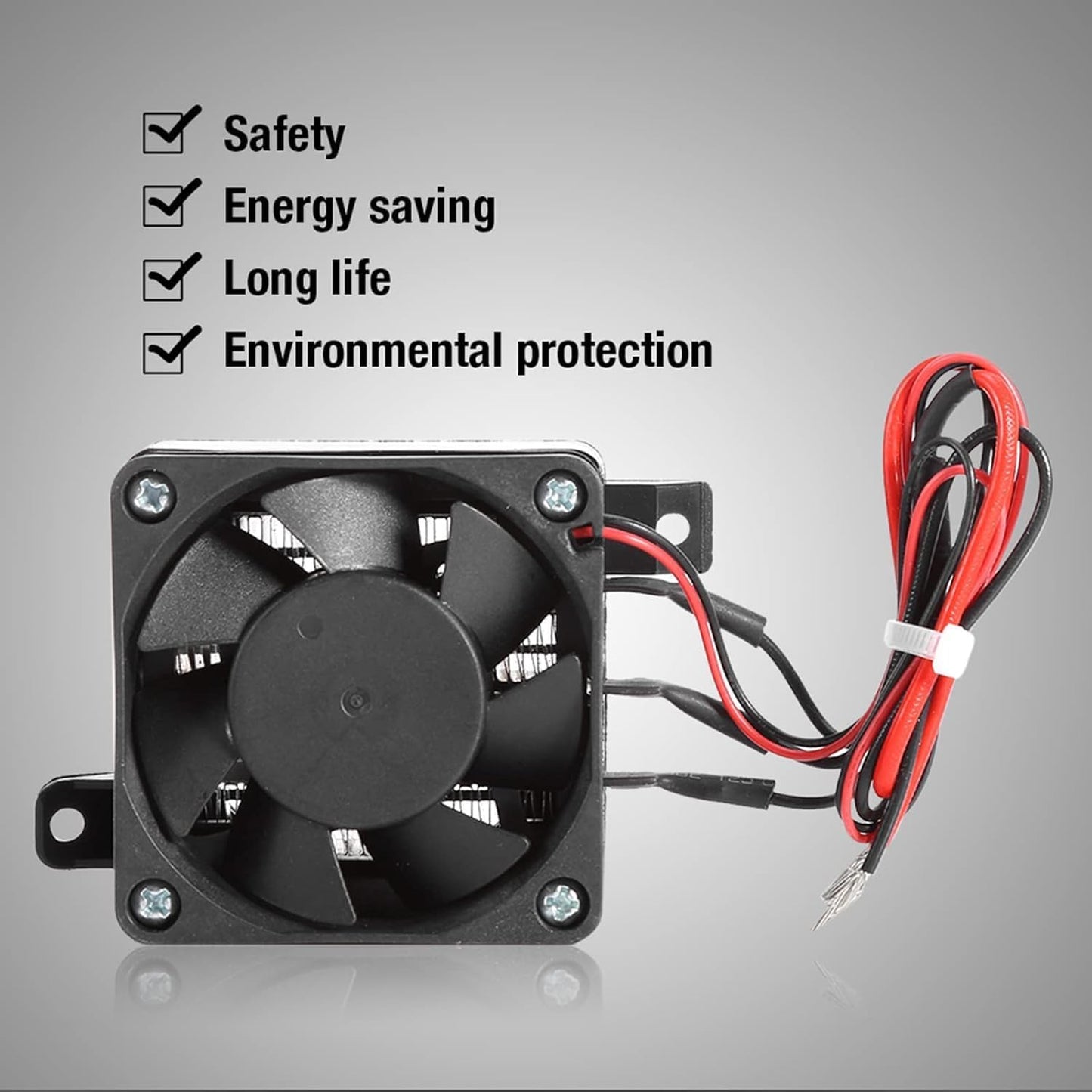 AYNEFY PTC Car Fan Heater, Constant Temperature Air Heater with Power Cord for Humidifier and Air Conditioning