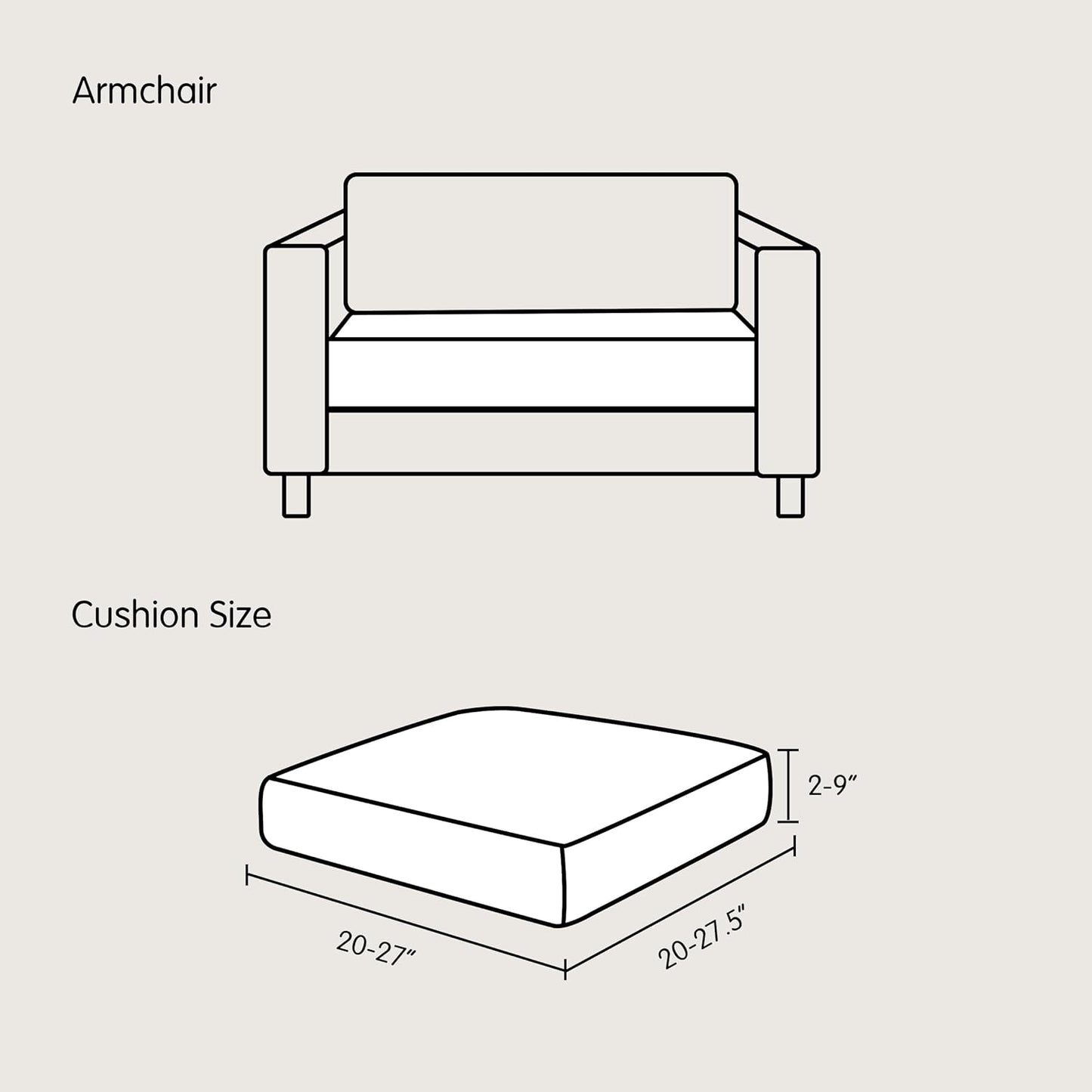 SUBRTEX Couch Slipcover | RV Seater Slip Loveseat Stretch Durable Sofa Cushion Cover for Livingroom, Small, Blue