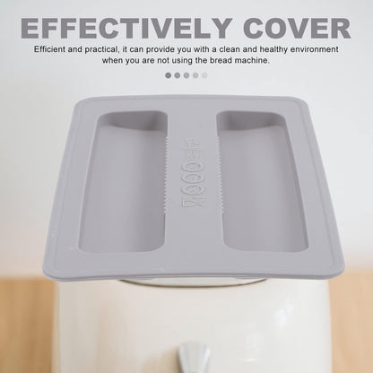 HEMOTON 2 Slice Toaster Lid, Silicone Toaster Cover, Bread Maker Cover Accessories