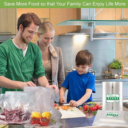 MakMeFre 100 Pint Size Vacuum Freezer Sealer Bags, 6x10 Inch, BPA Free, Heavy Duty Commercial Grade