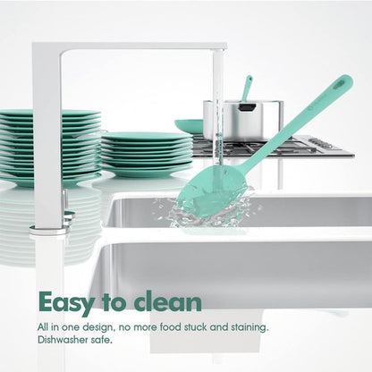 ChefAide Silicone Spatula Set - 4 Pieces, Ergonomic Grip, Heat Resistant Up to 600°F for Nonstick Cookware
