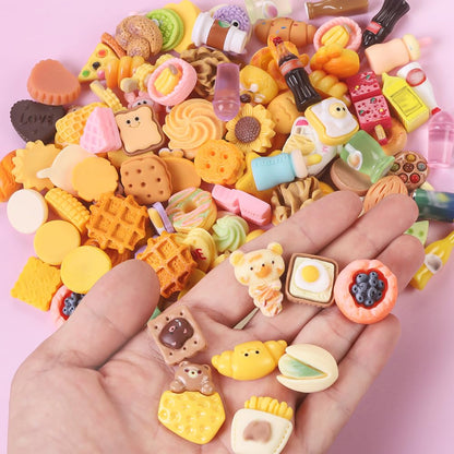 DULEFUN 143pcs Mini Shopping Cart Basket Miniature Food Drink Bottle Toys, Supermarket Shelve Metal Handcart Cash Register for Dollhouse Store AccessoryPretend Play Cosplay Game Kids Party Favor