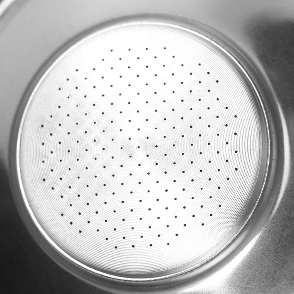 58mm Stainless Steel Portafilter Basket, 1 Cup Bottomless Coffee Filter Replacement for Espresso Machines