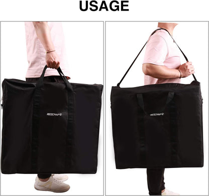 26x25 inches REDCAMP Oxford Carry Bag for Folding Table, Extra Large Strong Heavy Duty Storage Bag with Handles, Black