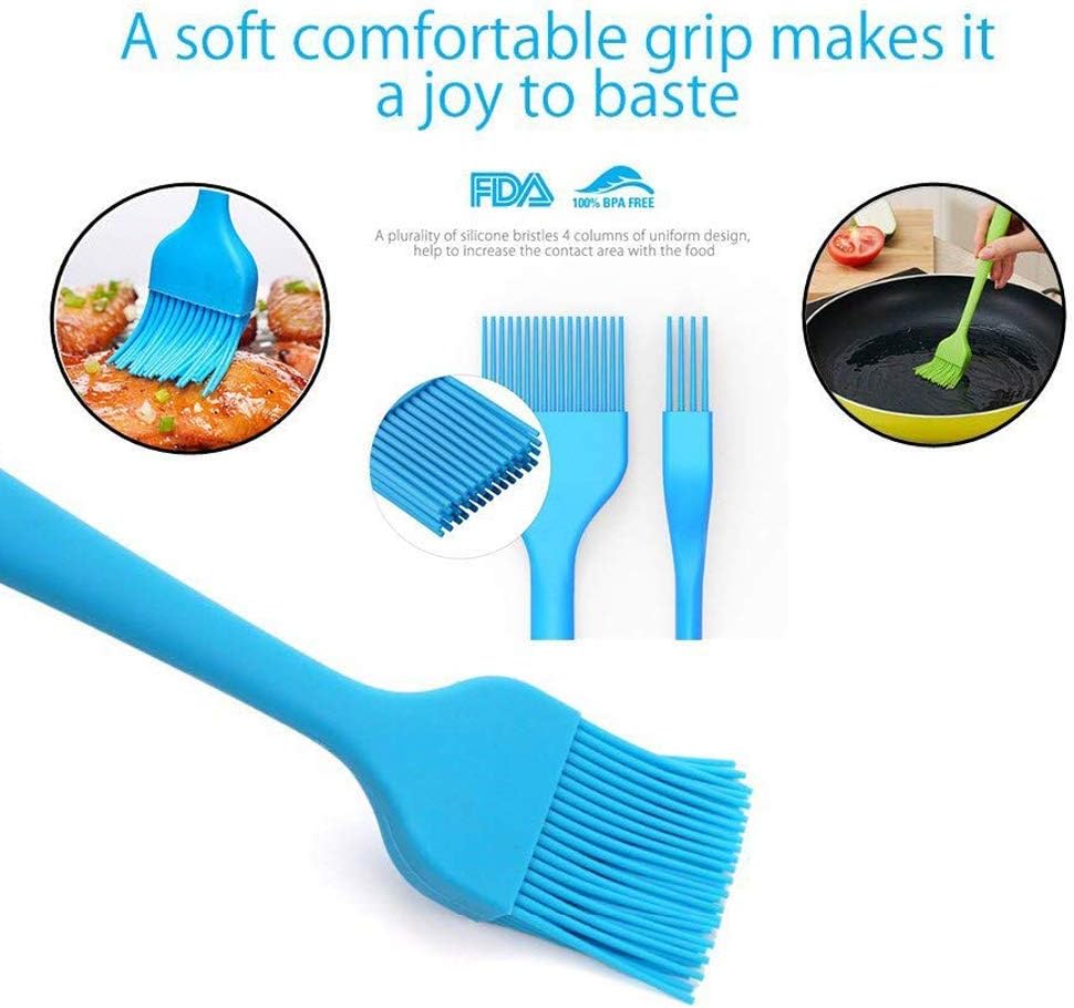 5Pcs Silicone Spatula Set, Colorful Mini Kitchen Utensils, 480 F Heat Resistant for Baking and Cooking