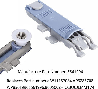 Dishwasher Upper Rack Wheel Mount 8561996 - Compatible for Whirlpool, Maytag, KitchenAid, Magic Chef, 2 Pack