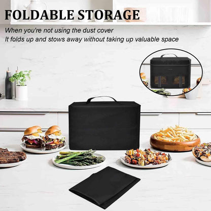 Heavy Duty Air Fryer Cover, Waterproof Dust-proof Case Compatible with COSORI Dual Basket Air Fryer 9 Qt