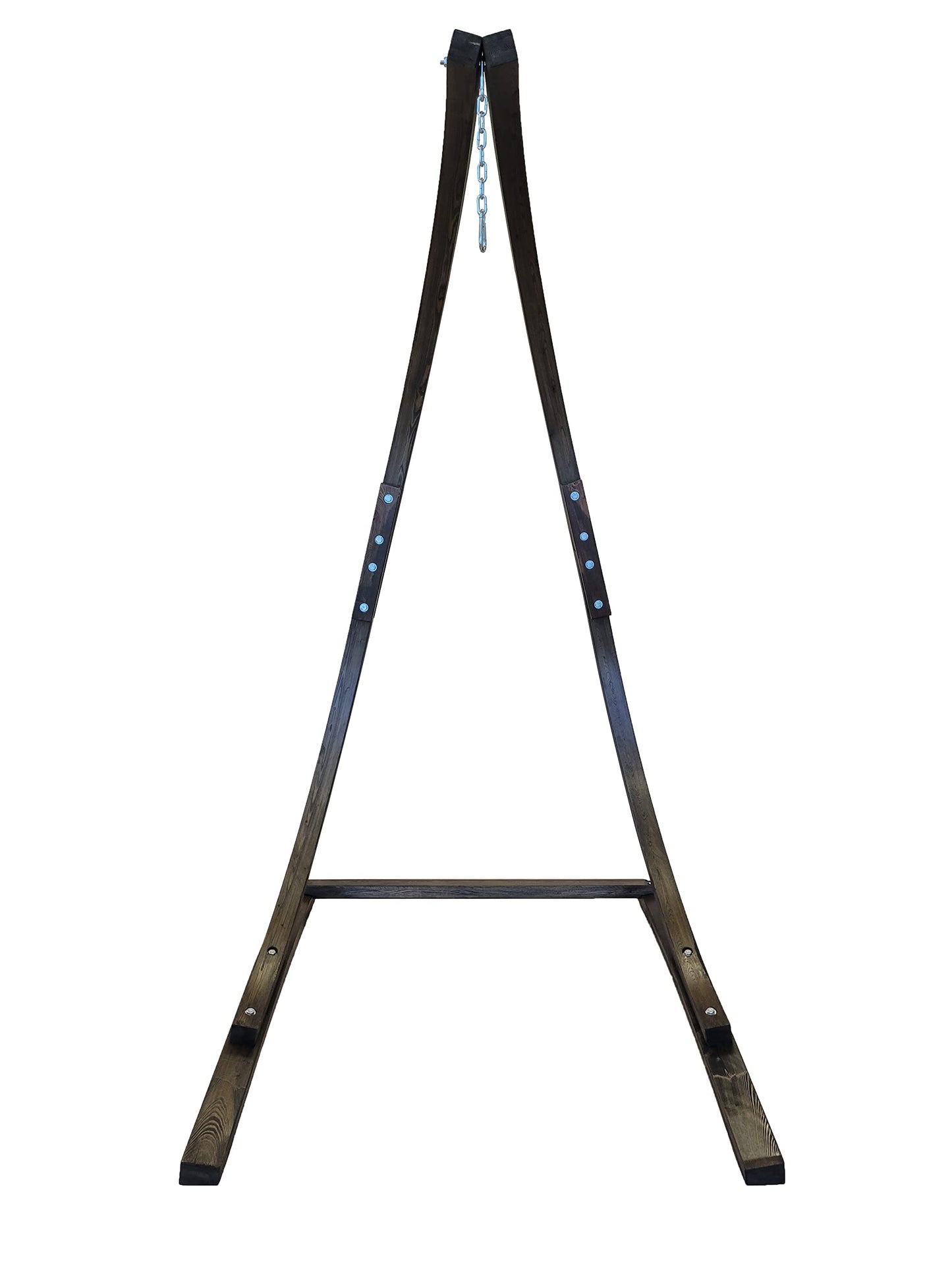 Petra Leisure 7 Ft. Coffee Stain, Wooden Hammock Chair Stand. Perfect for Indoor/Outdoor Home, Patio, Deck, Yard, Garden. 265LB Weight Capacity.(Stand Only)