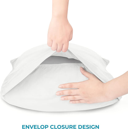 Utopia Bedding Queen Pillow Cases - Soft Brushed Microfiber - 6 Pack, Fade Resistant | 20 x 30 Inches, White