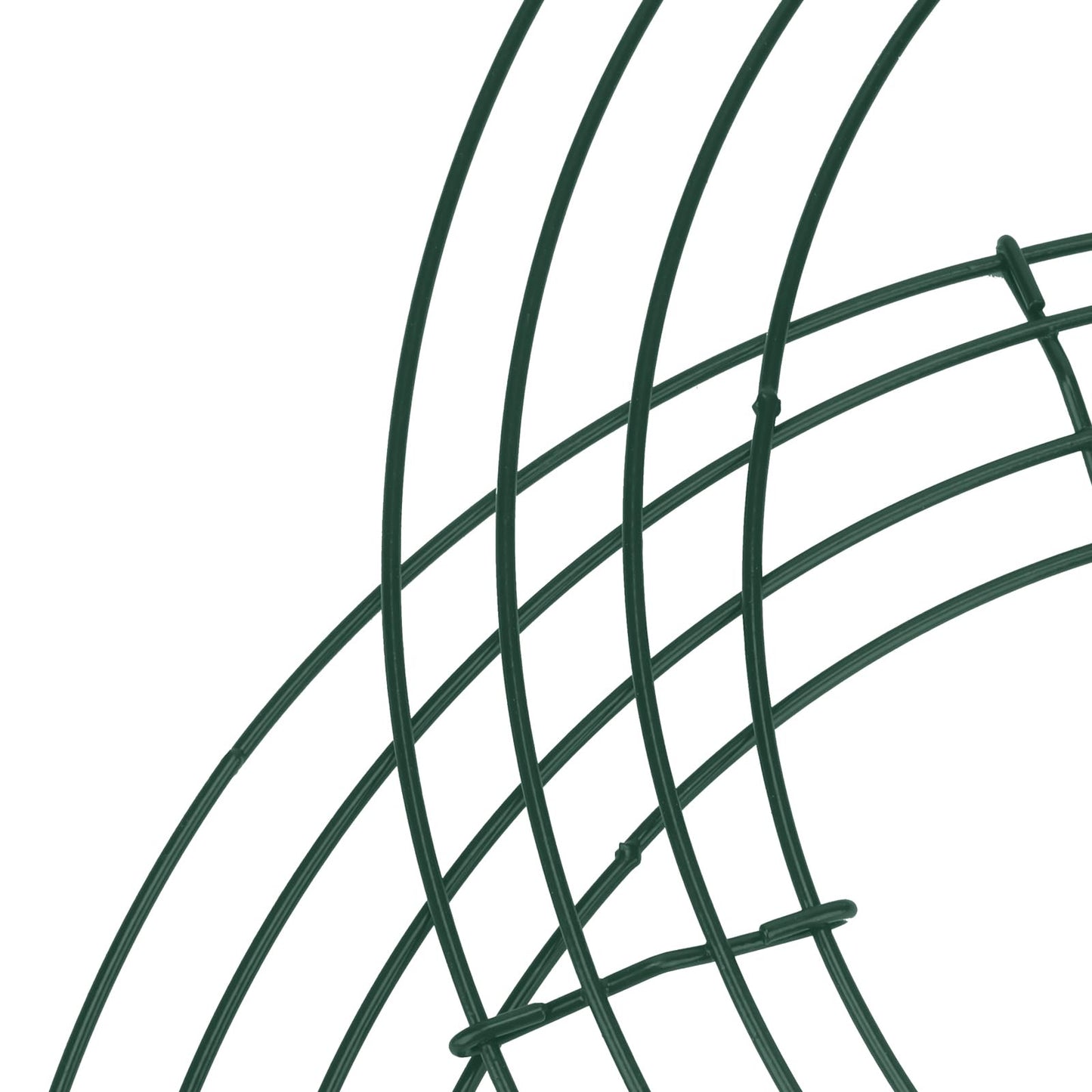 MUKCHAP 20pcs 12 Inch Wire Wreath Frame, Green Wire Wreath Frames Rings, Round Metal Wreath Form for DIY Crafts, Weddings