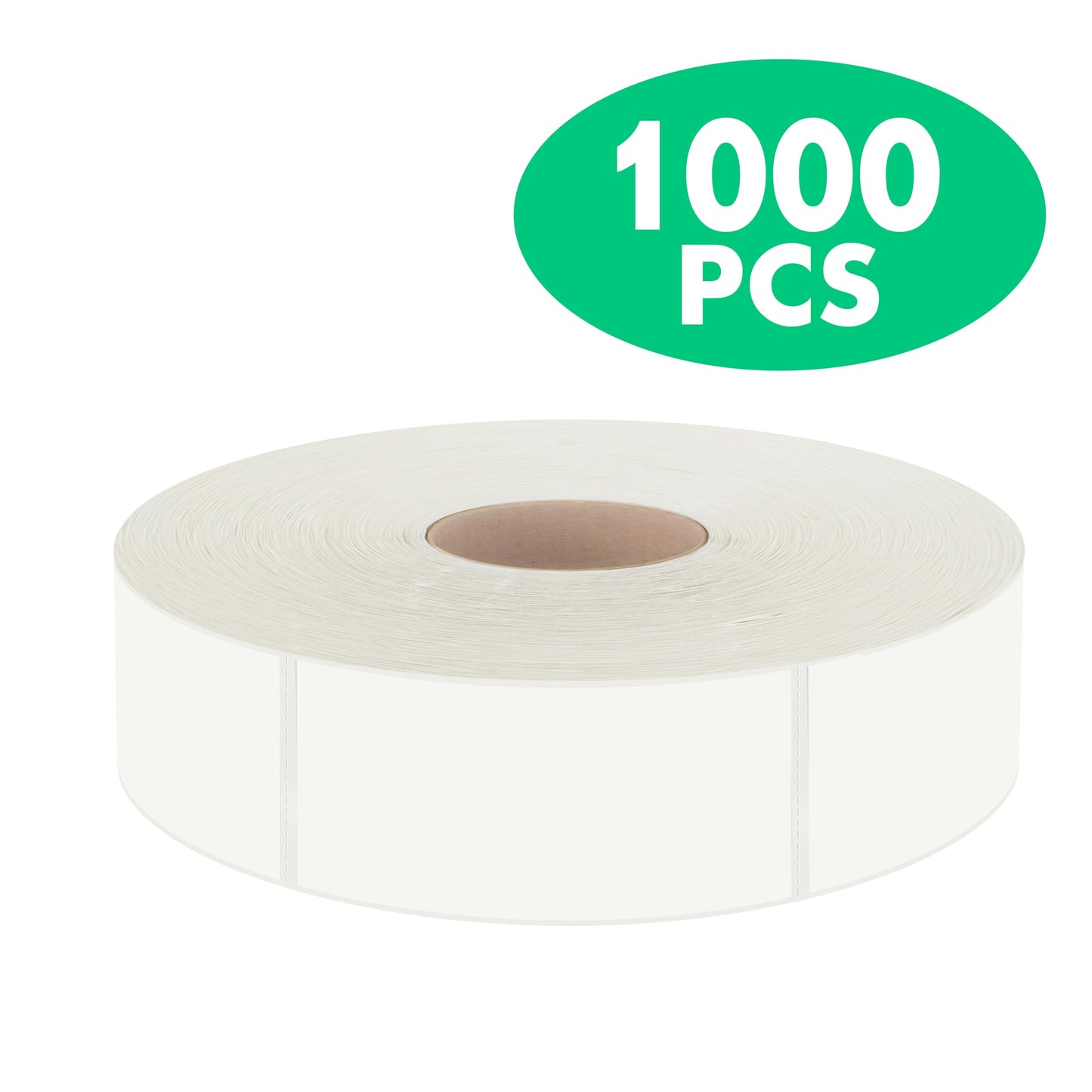 1000 Removable Food Labels, Water/Oil/Tear Resistant Blank Stickers with Perforation Line for Food Containers, Freezer, Fridge, Jars, Pantry, Organization (1” x 2”)