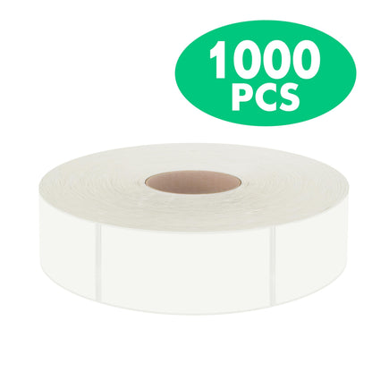 1000 Removable Food Labels, Water/Oil/Tear Resistant Blank Stickers with Perforation Line for Food Containers, Freezer, Fridge, Jars, Pantry, Organization (1” x 2”)