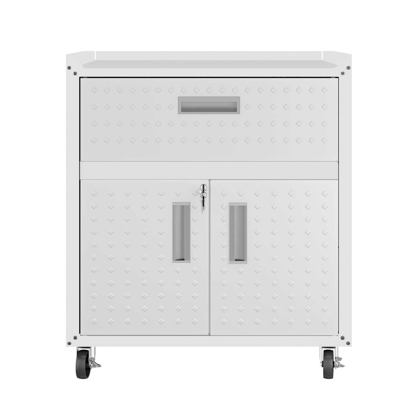 Manhattan Comfort Fortress Storage Units, White