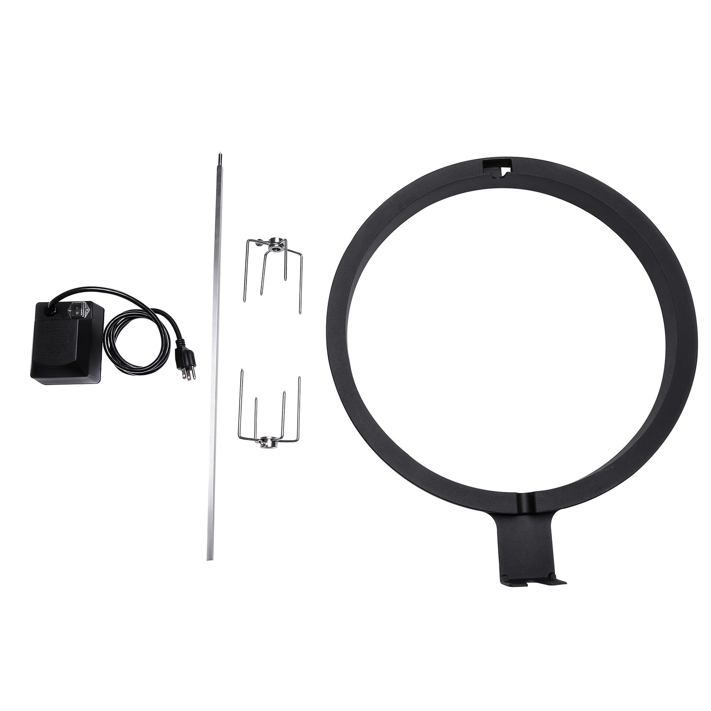 Kamado Joe JoeTisserie Rotisserie Accessory Attachment for 18-inch Classic Joe Grills with Stainless Steel Spit Rods up to 50 lbs of Food, Model KJ-TISSERIENA