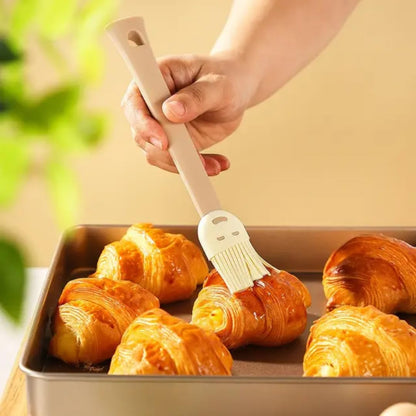 Silicone Pastry Brush Set with Spatula – Heat Resistant BPA Free Basting Brush for Baking, BBQ, Butter, Oil & Sauce – Non Stick Kitchen Cooking Brush Utensils