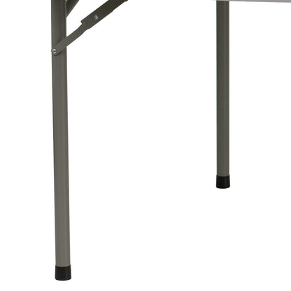 Flash Furniture Kathryn 5-Foot Round Granite White Plastic Folding Table, Commercial Grade Round Table for 8 Guests