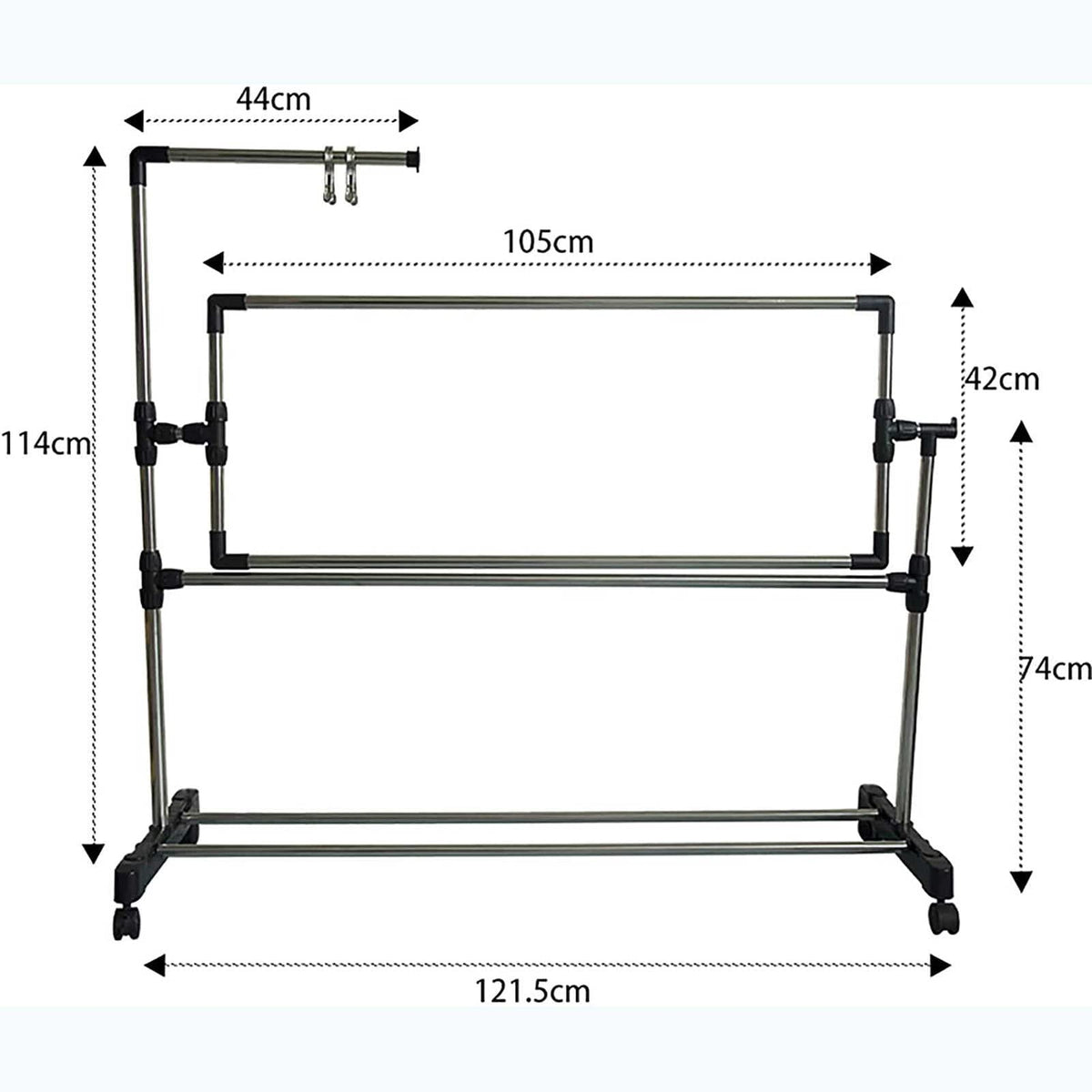 ELUKHT Cross Stitch Craft Frame, Adjustable Needlework Floor Frame Cross-Stitch, Standing Craft Stand and Lap Table for Sewing and Art, Convenient Holder for Creative Projects.