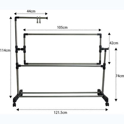 Windmilne Cross Stitch Frame Cross Stitch Craft Frame, Adjustable Needlework Floor Frame Cross-Stitch, Standing Craft Stand and Lap Table