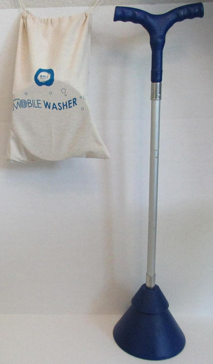 Portable Hand Powered Clothes Washing Machine, High Efficiency with Heavy Duty Riveted Metal Threads