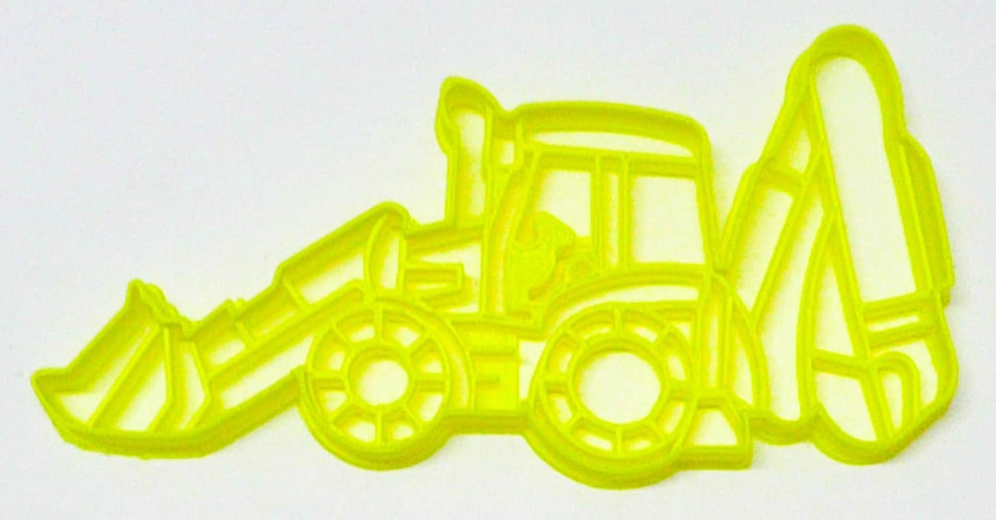 BACKHOE DIGGER Cookie Cutter - Excavating Construction Equipment Vehicle, Made in USA PR3231