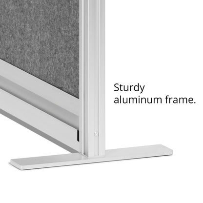 Stand Up Desk Store ReFocus Modular and Expandable Office Partition Wall System (70x70 Starter + 70x70 Extension)