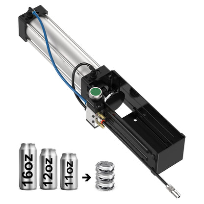 Pneumatic Can Crusher, Heavy-Duty Smasher for Aluminum Seltzer, Soda, Beer Cans and Bottles for Recycling Tools,8.5/11/12/16 Oz Metal Aluminum Cans Crusher,Gadgets for Home (Manual Button)