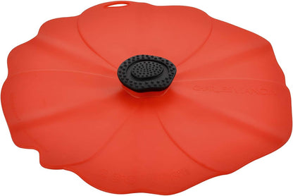Charles Viancin Poppy Silicone Lid for Food Storage & Cooking, 9''/23cm, Airtight Seal, BPA-Free